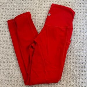 Red Workout Leggings